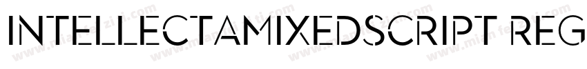 IntellectaMixedScript RegularIntell字体转换